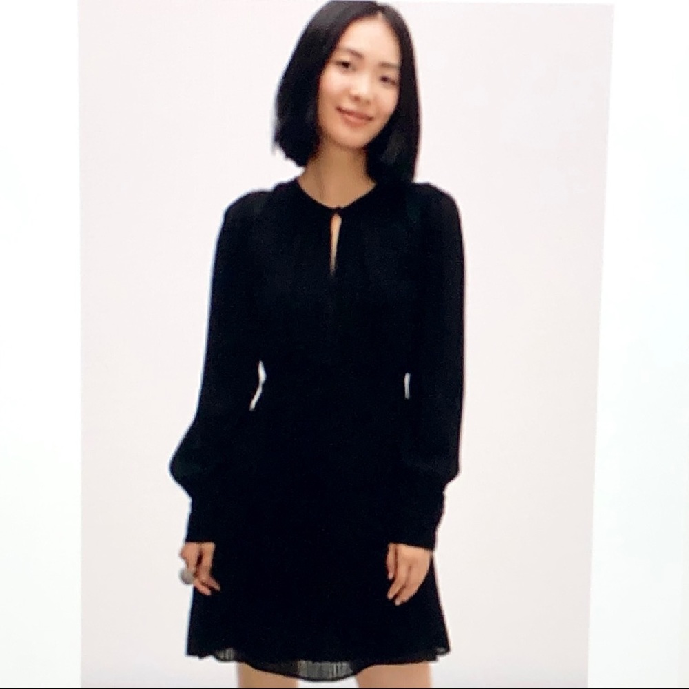 NWT Kate Spade Black Fluid Stripe Dress.